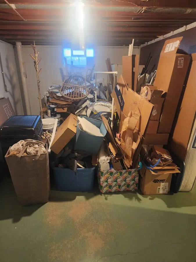 Roll-off dumpster container at job site for Yard Waste Dumpster Rental in Arlington